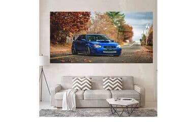 teretne gume 15 c: Poster štampan na platnu - SUBARU IMPREZA Poster štampan na platnu — 4