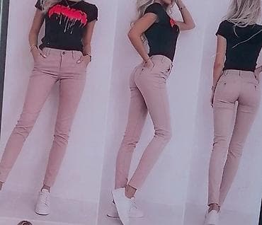 s oliver obuca: Ženske slim-fit pantalone, svetloružičaste boje. - Kroj: uske — 4