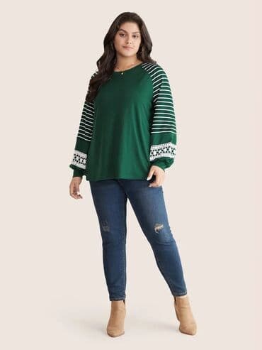 majice fred perry: 6XL (EU 52), Stripes, color - Green — 3