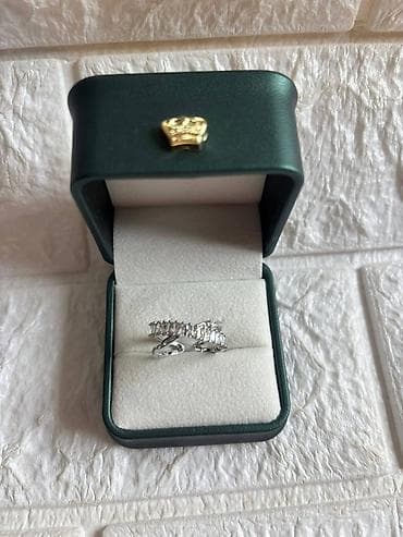 svecane haljine ruma: Prstenovi sa cirkonima podesivi– elegantni modeli. - Boja metala — 4
