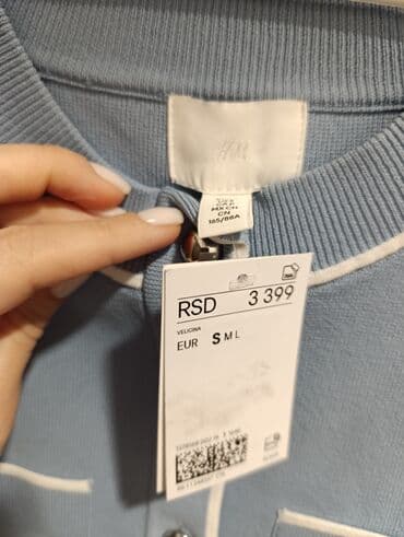 c a tunike: H&M, S (EU 36), Poliester, bоја - Svetloplava — 3