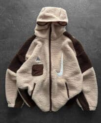 taktička jakna: Zimska jakna Pliš, One size, Nike, bоја - Crna — 3