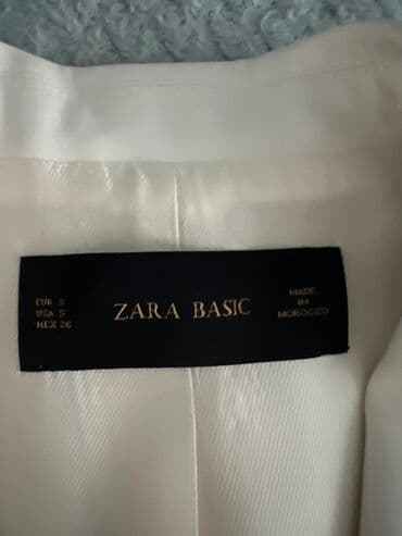 bele pantalone zara: Zara, S (EU 36), Pamuk, Jednobojni — 2