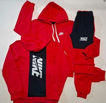 Trousers: Set, Nike, color - Black, Cotton — 3