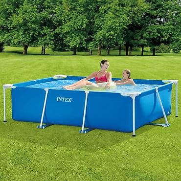 svece za vencanje: Intex bazen Rectangular Frame 220 x 150 x 60 cm – plava boja — 2