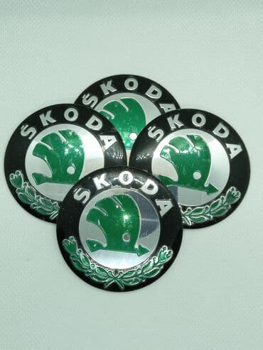 20555 r16 felni: ŠKODA - plastificirane nalepnice za felne - set od 4 komada ŠKODA - — 5
