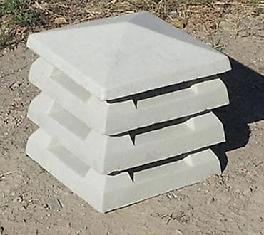 prekrivaci za kauce: Betonske kape za stubove/ogradu - Materijal: armirani beton, glatka — 1