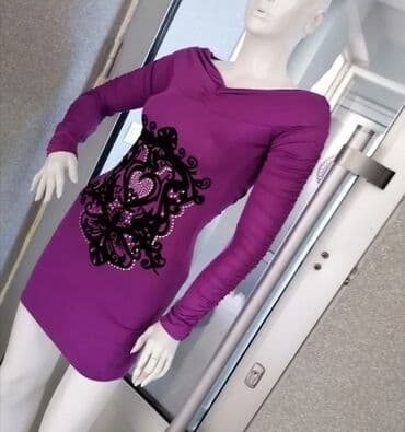 lidl haljine 2024: S (EU 36), color - Purple, Long sleeves — 1