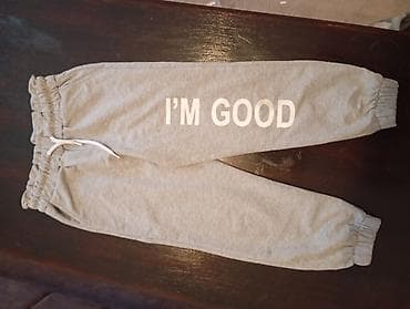 crne zvonaste pantalone: Pantalone decije ocuvane super lepe — 4