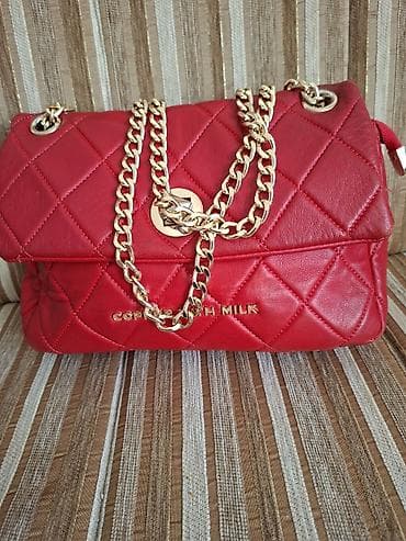 aldo torbe katalog: Crvena ženska torba “Coffee With Milk” – štepani dizajn - Materijal — 1