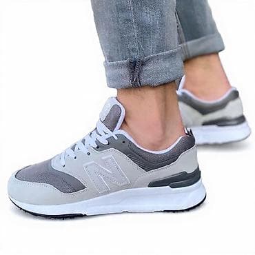patika reebok: Muške patike New Balance u sivo-beloj kombinaciji boja. - Gornjište — 1