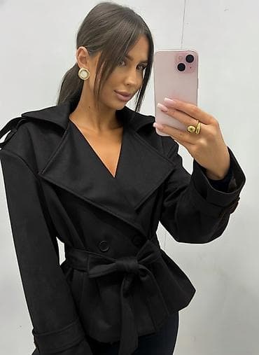 💫Ženska kratka jakna/kaput sa pojasom i širokim reverima
✅3200 din na lalafo.rs 💫Ženska kratka jakna/kaput sa pojasom i širokim reverima
✅3200 din