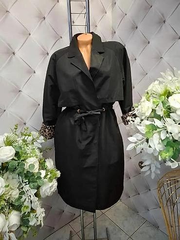 Kupaći kostimi: Ženski kratki treč mantil sa pojasom - Klasičan dvoredni kroj sa — 6