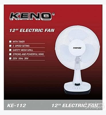 avent blender 2 u 1: KENO KE-112 – stolni električni ventilator 12" - Prečnik: 12” - — 1