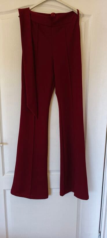 Pantalone: S (EU 36), Visok struk, Zvoncare
