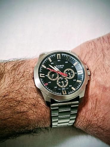 Muška obuća: Casio analogni muški ručni sat sa čeličnom narukvicom - Kućište i — 1