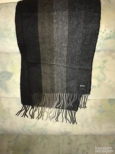 muski sesir: Šal, Hugo Boss, bоја - Siva — 2