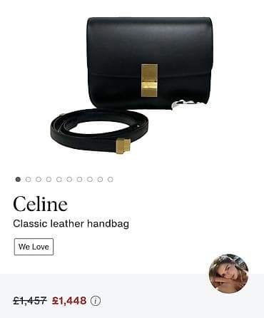 torbe zenske mona: Torba za rame, Celine, Materijal: Koža — 7