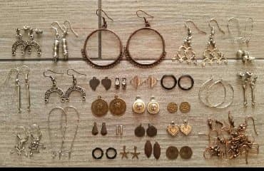 kutija za nakit za devojcice: Set za izradu minđuša M1 Set repro-materijala za izradu minđuša koji — 6