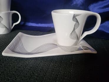 solje za caj: Vintaz,nove roland,nemacke solje za kafu. Solje pun porcelan — 7