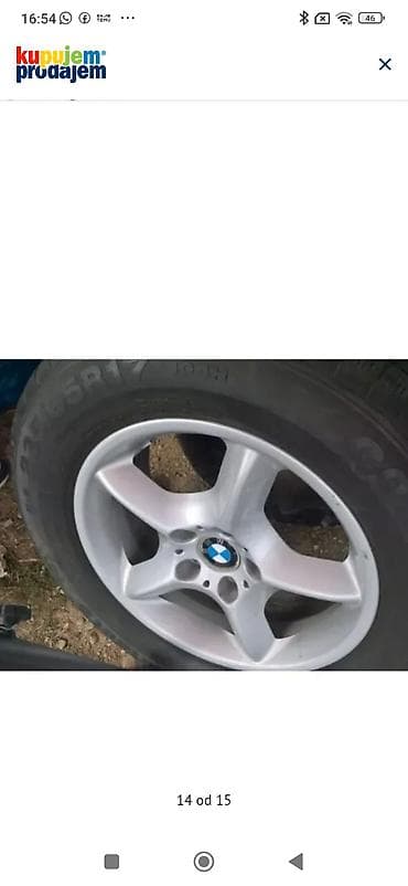 14 gume: BMW alu felne 17” - Originalne BMW aluminijumske felne, 5 krakova - — 6