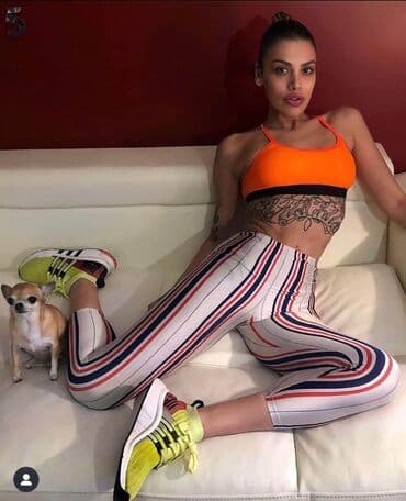 helanke od mokre likre: S (EU 36), M, L, Likra, bоја - Multicolored color — 1