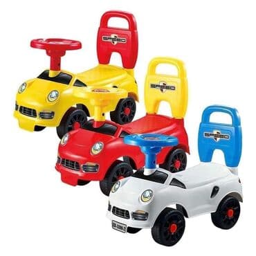 Auto guralica sa sirenom i naslonom Namenjeno deci uzrasta 1-3