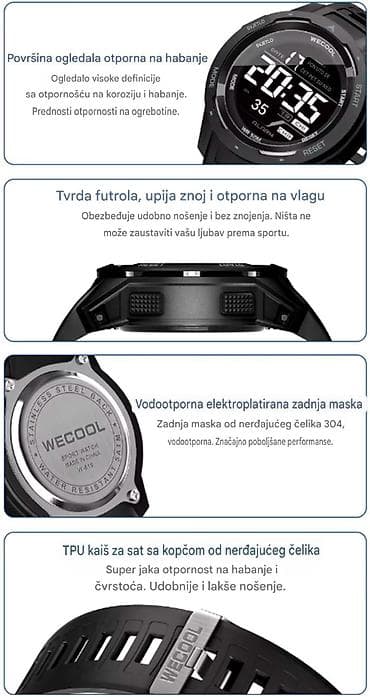 ruhla satovi: Nov ručni sat. Prečnik kućišta je 4,6 cm, širina kajša je 2,2 cm — 8