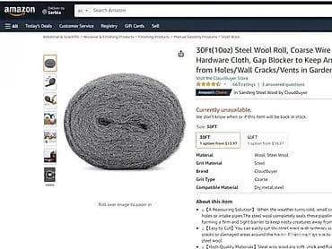 Alati i mašine: Čelična vuna – rolna - Materijal: čelična vuna (sintetička vlakna od — 3