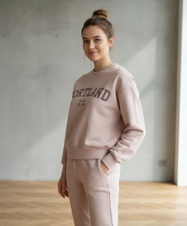 blondy trenerke sa krznom: M, Jednobojni, bоја - Bež — 1