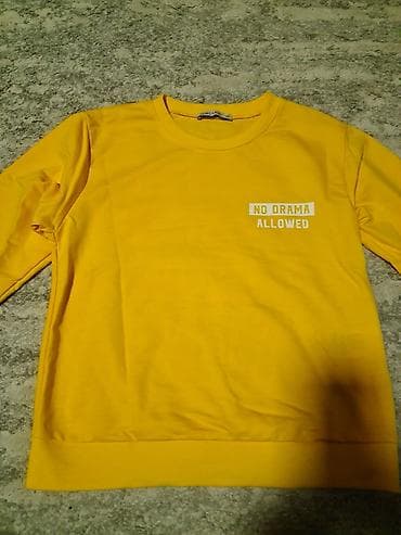 haljne: Žuti dukser (LCW CASUAL, veličina XS) - Model: klasičan okrugli — 2