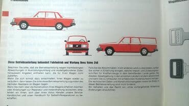 test iz engleskog za 3 razred: Tehnicko uputstvo za koriscenje Volvo 240, A 5,nemacki,110 str — 3