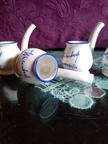 porcelanske solje za caj: Porcelanske casice za zestoko pice,nemacke 70te. Komada 4 u — 5