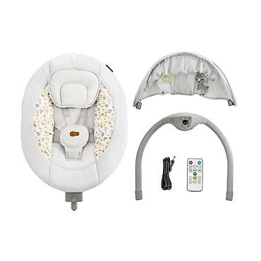 Kids' furniture: KINDERKRAFT LUMI 2 Light Gray – električna ležaljka/stolica za — 2