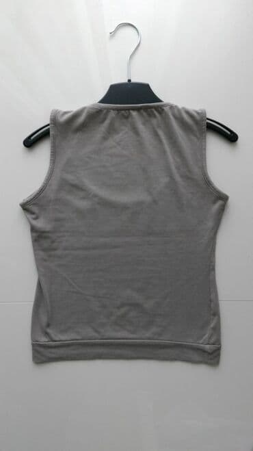 crop top c a: S (EU 36), Polyester, Single-colored, color - Grey — 4