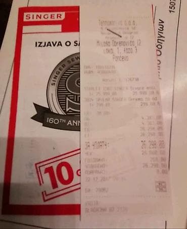 monin sirup maxi: Masina je nova nekoriscena I u garanciji jos 1god. Šivaća mašina — 5