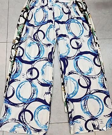 iqos lil solid boje: Pantalone siroks sa apstraktnim kružnim printom. - Bele pantalone sa — 2