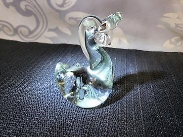 kucni dekor: Murano nova figura,duvano staklo 70te.god. Visina. 8/4cm — 3