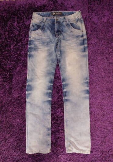 kompleti prsluk i pantalone: Justng teksas farke vel.32 L Odlicne muske farmerice Justng u — 1