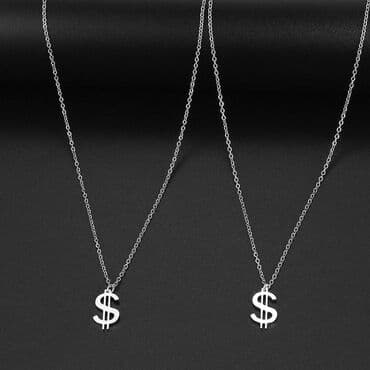 haljine ravnog kroja za punije: Pendant necklace, Material: Stainless steel — 2