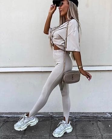 Overalls: Komplet oversajz majica siroka duza i helanke visokog struka sa — 4