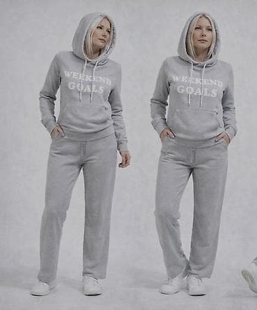 dsquared trenerka: Ženski duks i donji deo trenerke – komplet - Boja: svetlosiva — 1