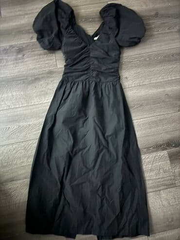h m haljine za devojcice: H&M XS (EU 34), color - Black, Short sleeves — 2