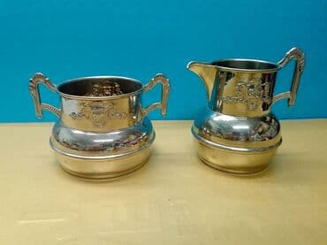 Antikviteti: ART DECO - bokal za Mleko i posuda za šećer ART DEKO Bokalčić za — 1