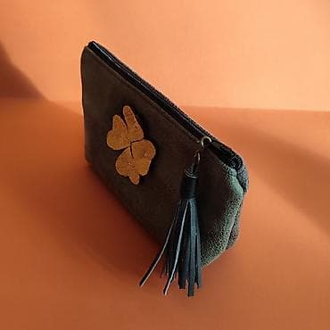 iqos lil solid 2.0 boje: Kozmetička torbica/neseser od tamnozelene veštačke kože sa efektom — 6