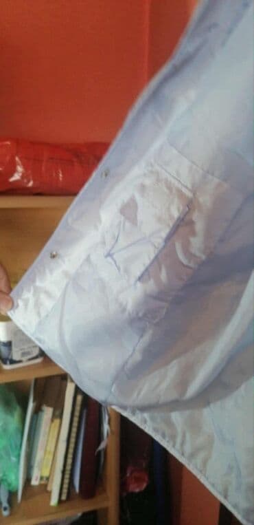 Haljine: Pikovana ženska jakna u svetloplavoj boji - Tkanina sa dijamantskim — 6