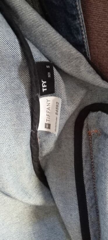 ženske mokasine metro: Tiffany zenska duga jeans jakna, vel S, obucena jednom — 2