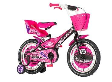 ranac na tockice: Bicikl kids Visitor Star 16" 10" V-brake + kontra, za visinu deteta — 2