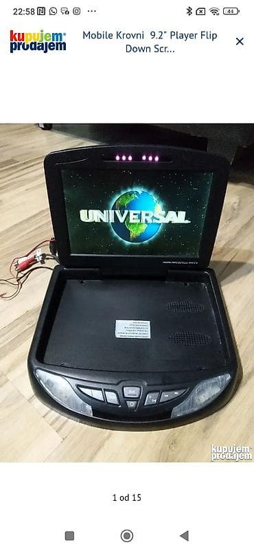 ugradna rerna i ploca: Krovni auto DVD plejer sa preklopnim TFT LCD ekranom 9.2" - Preklopni — 1
