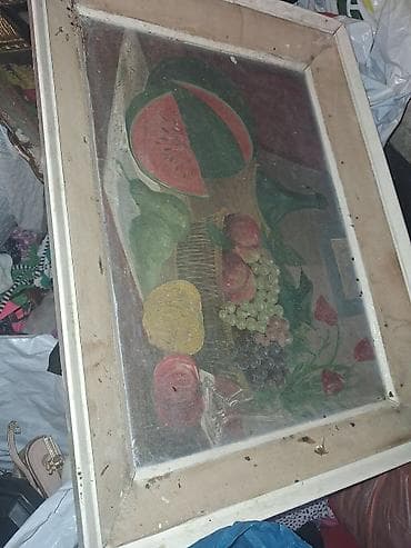 gobleni slike: Ručni goblen sa motivom cveća u pozlaćenom, dekorativnom ramu. - — 5